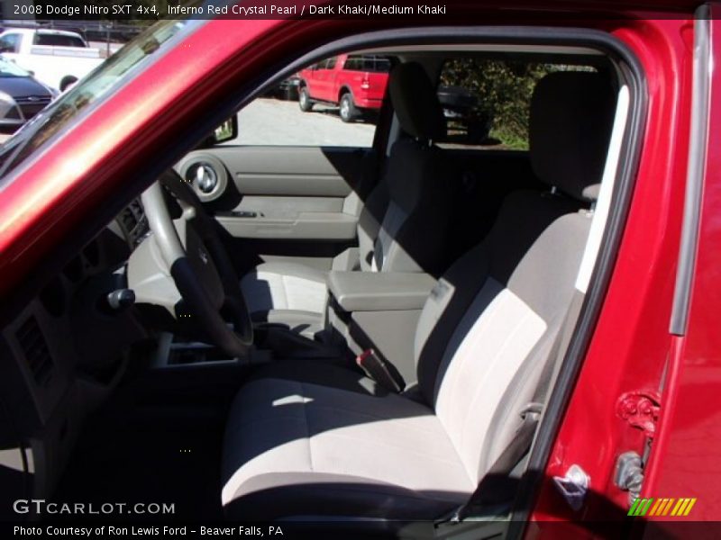 Inferno Red Crystal Pearl / Dark Khaki/Medium Khaki 2008 Dodge Nitro SXT 4x4