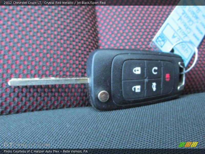 Crystal Red Metallic / Jet Black/Sport Red 2012 Chevrolet Cruze LT