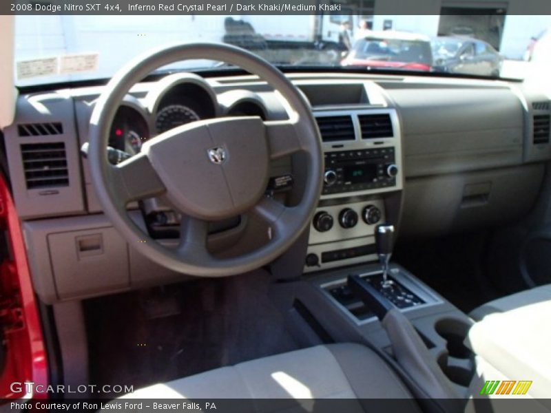 Inferno Red Crystal Pearl / Dark Khaki/Medium Khaki 2008 Dodge Nitro SXT 4x4