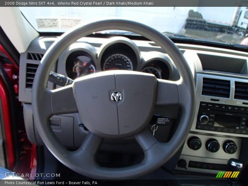 Inferno Red Crystal Pearl / Dark Khaki/Medium Khaki 2008 Dodge Nitro SXT 4x4