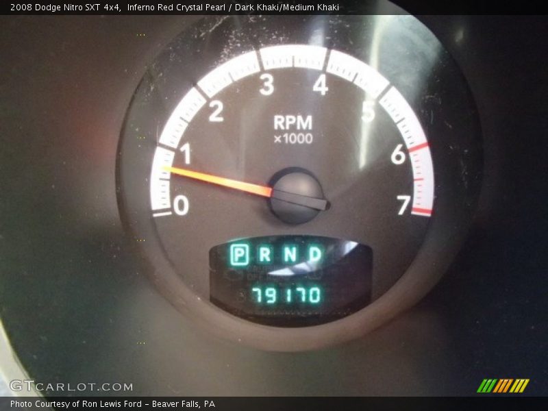 Inferno Red Crystal Pearl / Dark Khaki/Medium Khaki 2008 Dodge Nitro SXT 4x4
