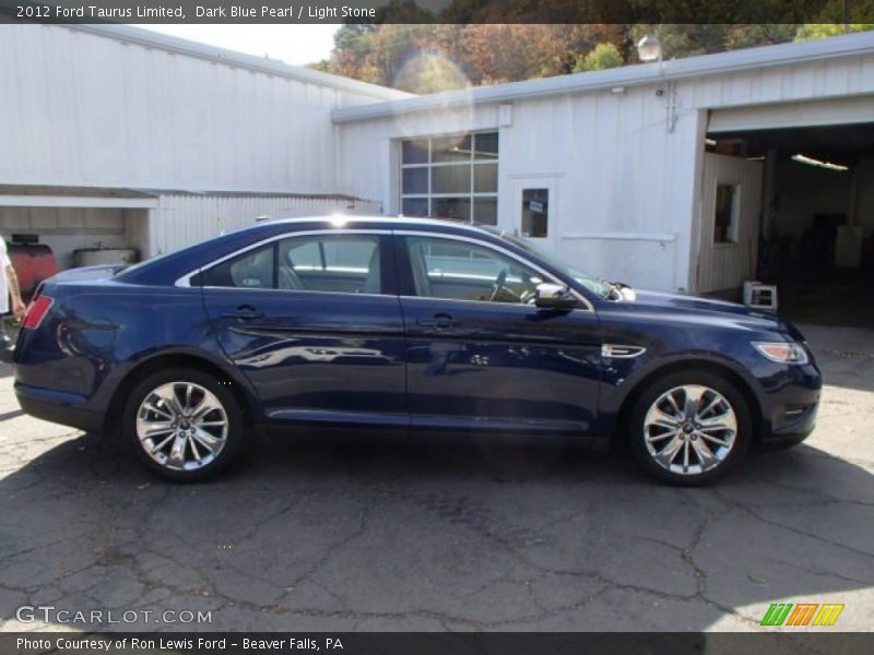 Dark Blue Pearl / Light Stone 2012 Ford Taurus Limited