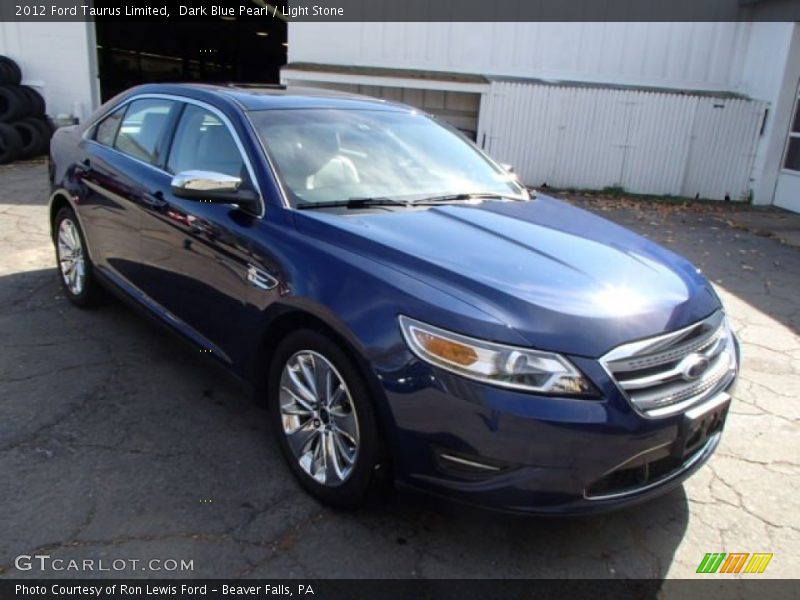 Dark Blue Pearl / Light Stone 2012 Ford Taurus Limited