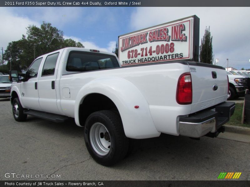 Oxford White / Steel 2011 Ford F350 Super Duty XL Crew Cab 4x4 Dually