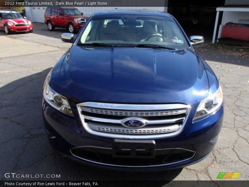 Dark Blue Pearl / Light Stone 2012 Ford Taurus Limited