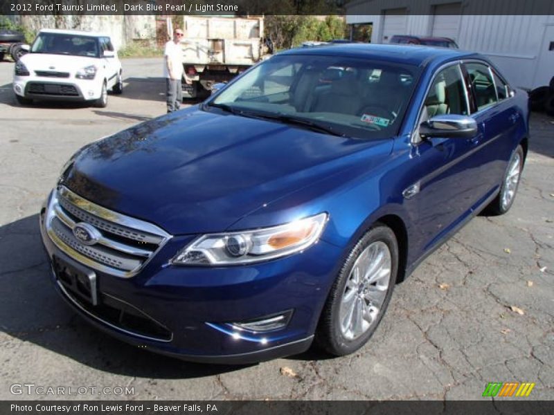 Dark Blue Pearl / Light Stone 2012 Ford Taurus Limited