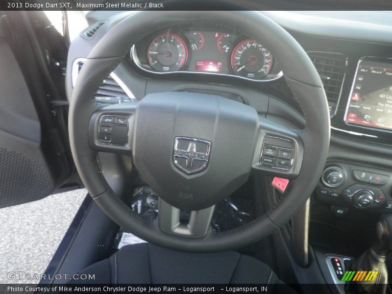 Maximum Steel Metallic / Black 2013 Dodge Dart SXT