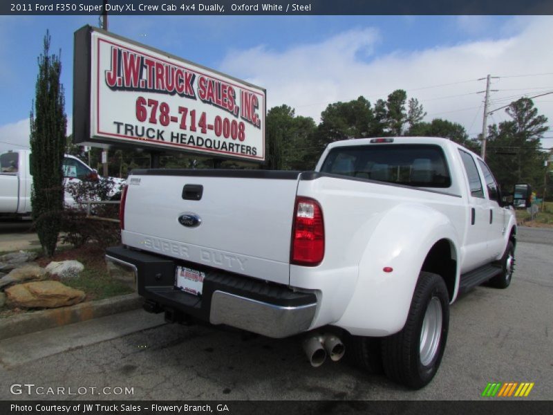 Oxford White / Steel 2011 Ford F350 Super Duty XL Crew Cab 4x4 Dually