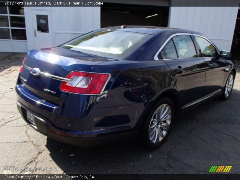 Dark Blue Pearl / Light Stone 2012 Ford Taurus Limited