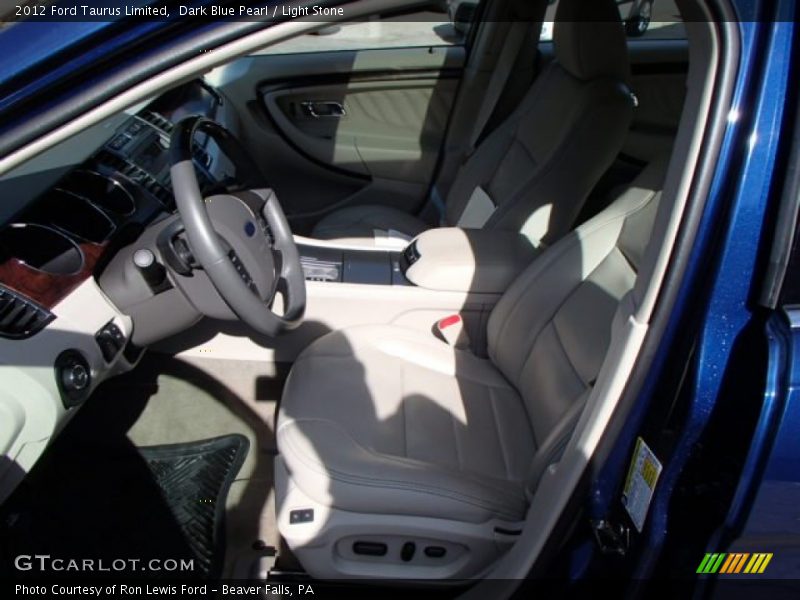 Dark Blue Pearl / Light Stone 2012 Ford Taurus Limited