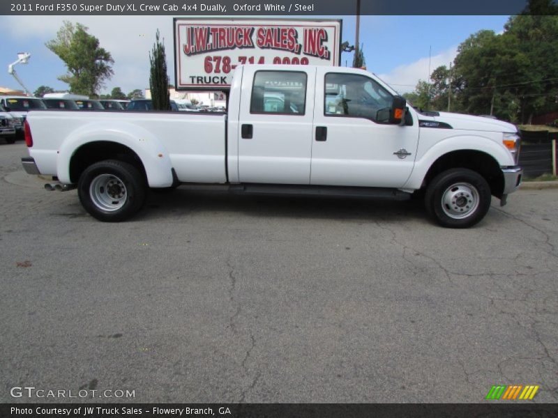 Oxford White / Steel 2011 Ford F350 Super Duty XL Crew Cab 4x4 Dually