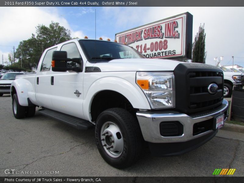 Oxford White / Steel 2011 Ford F350 Super Duty XL Crew Cab 4x4 Dually