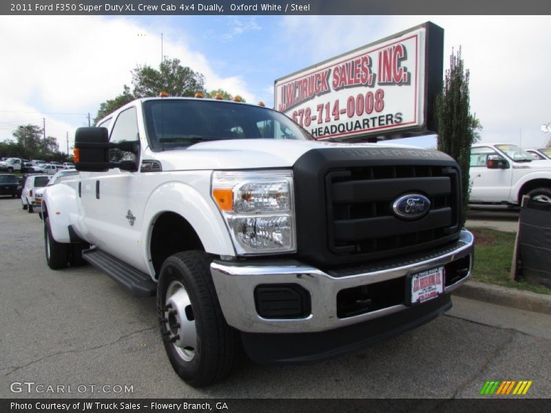 Oxford White / Steel 2011 Ford F350 Super Duty XL Crew Cab 4x4 Dually