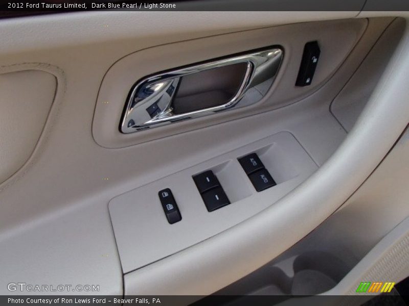 Dark Blue Pearl / Light Stone 2012 Ford Taurus Limited