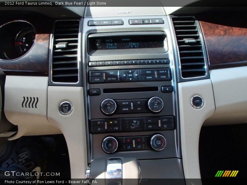 Dark Blue Pearl / Light Stone 2012 Ford Taurus Limited