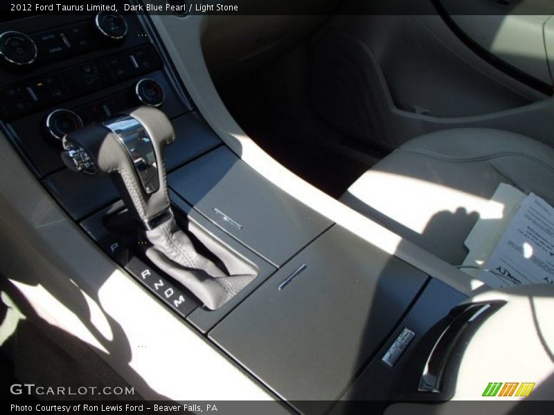 Dark Blue Pearl / Light Stone 2012 Ford Taurus Limited