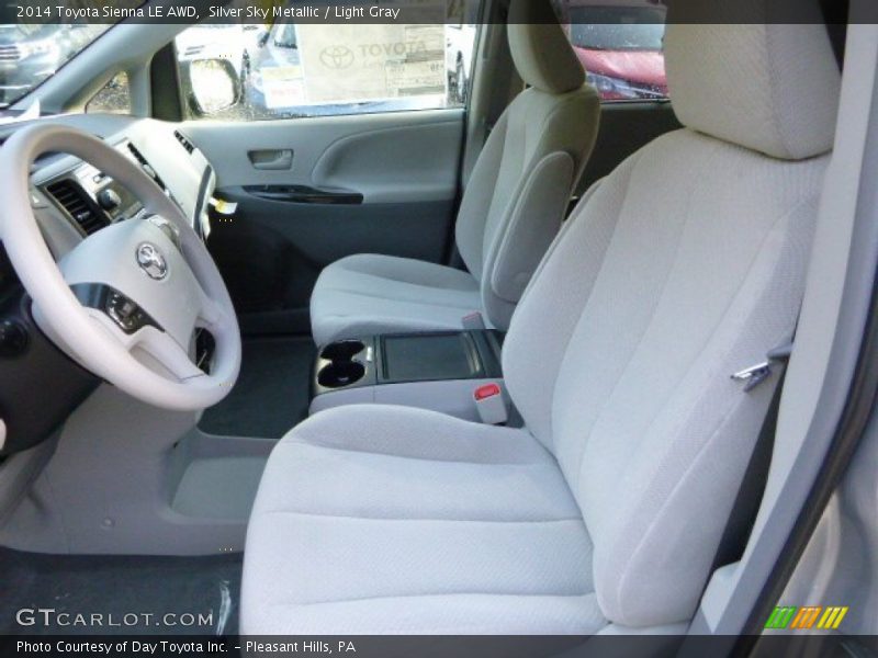 Silver Sky Metallic / Light Gray 2014 Toyota Sienna LE AWD