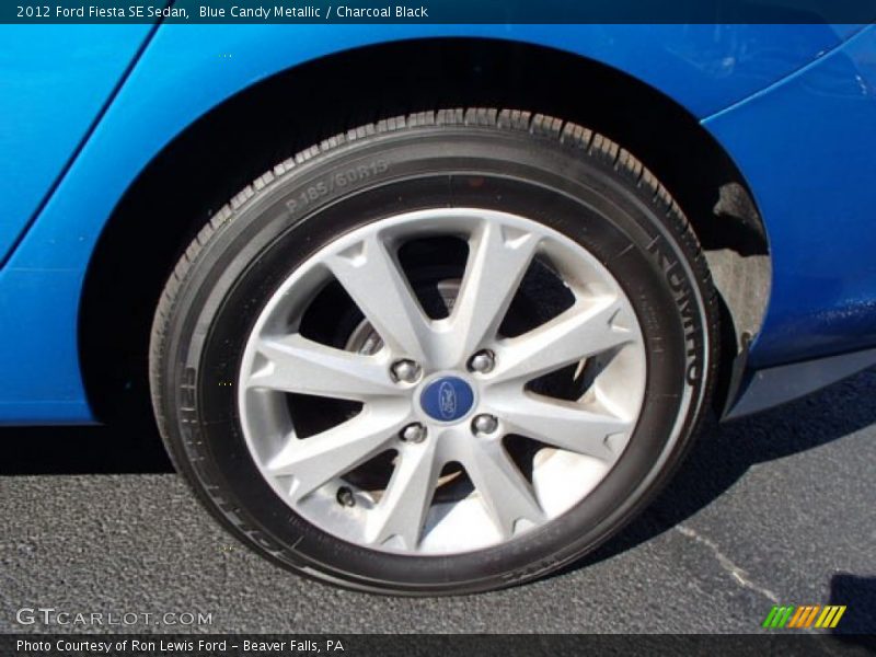 Blue Candy Metallic / Charcoal Black 2012 Ford Fiesta SE Sedan