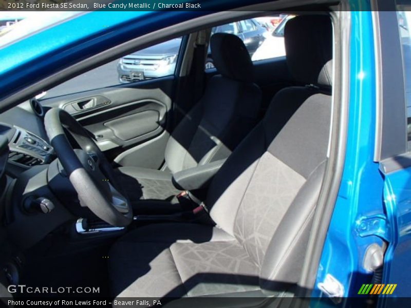 Blue Candy Metallic / Charcoal Black 2012 Ford Fiesta SE Sedan