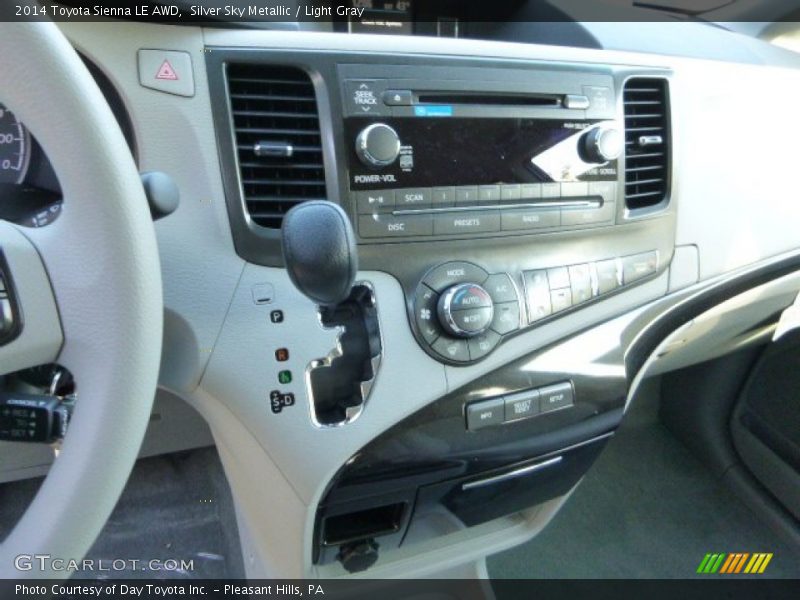 Silver Sky Metallic / Light Gray 2014 Toyota Sienna LE AWD