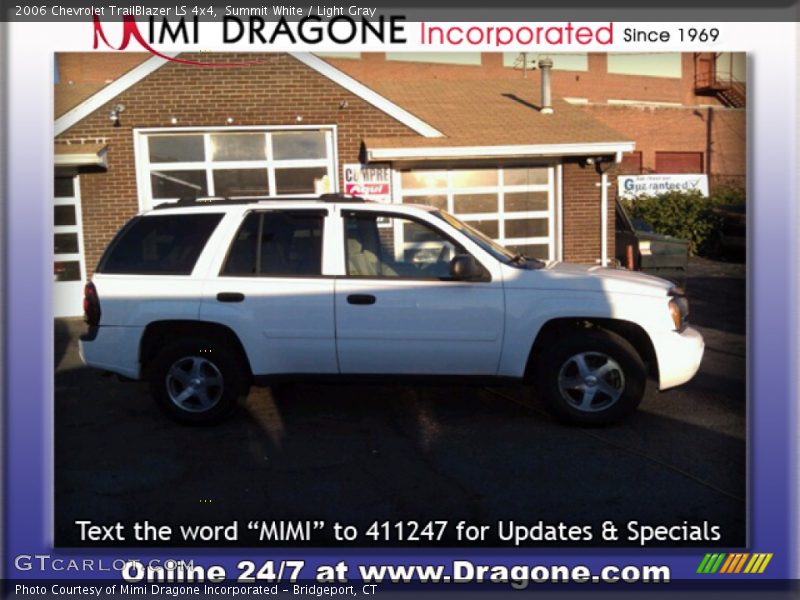 Summit White / Light Gray 2006 Chevrolet TrailBlazer LS 4x4
