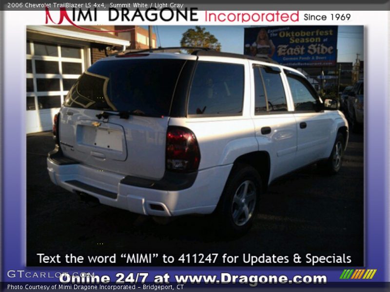 Summit White / Light Gray 2006 Chevrolet TrailBlazer LS 4x4