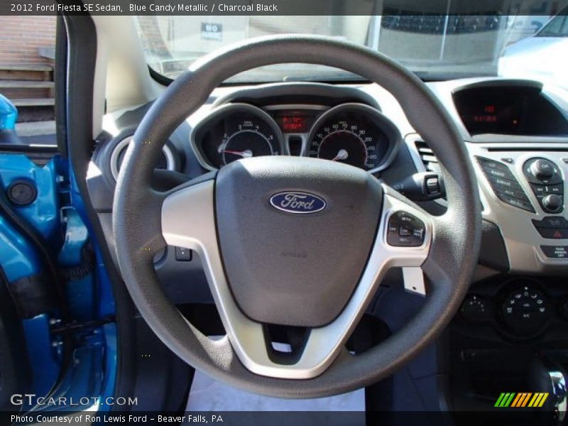 Blue Candy Metallic / Charcoal Black 2012 Ford Fiesta SE Sedan