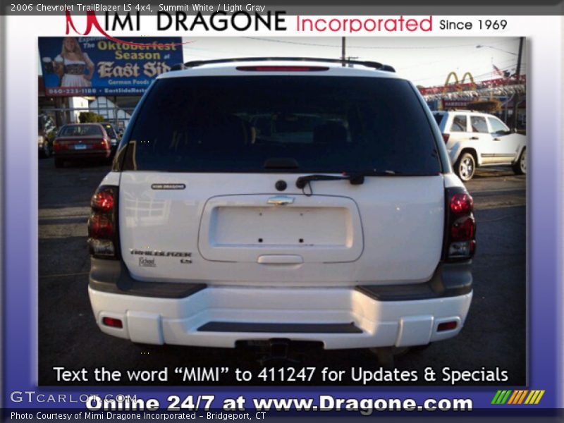 Summit White / Light Gray 2006 Chevrolet TrailBlazer LS 4x4