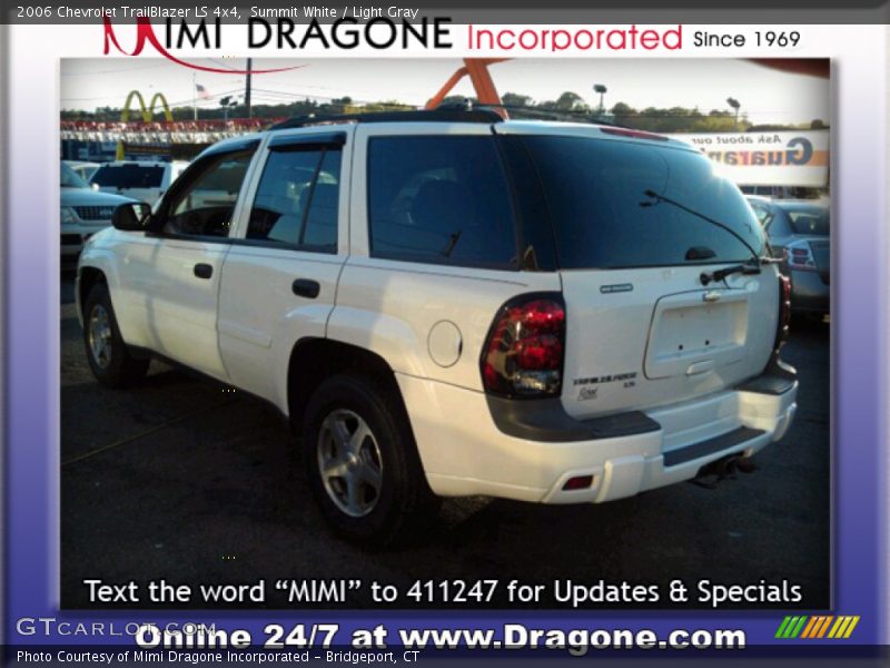 Summit White / Light Gray 2006 Chevrolet TrailBlazer LS 4x4