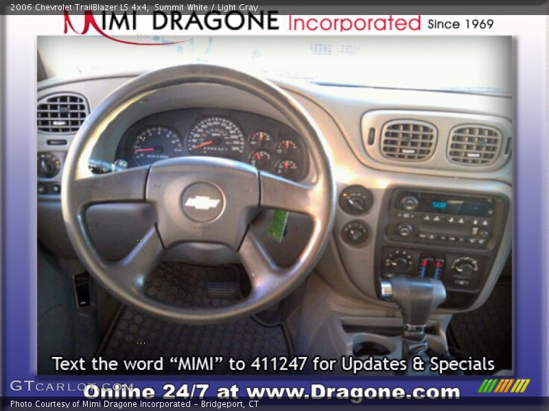 Summit White / Light Gray 2006 Chevrolet TrailBlazer LS 4x4