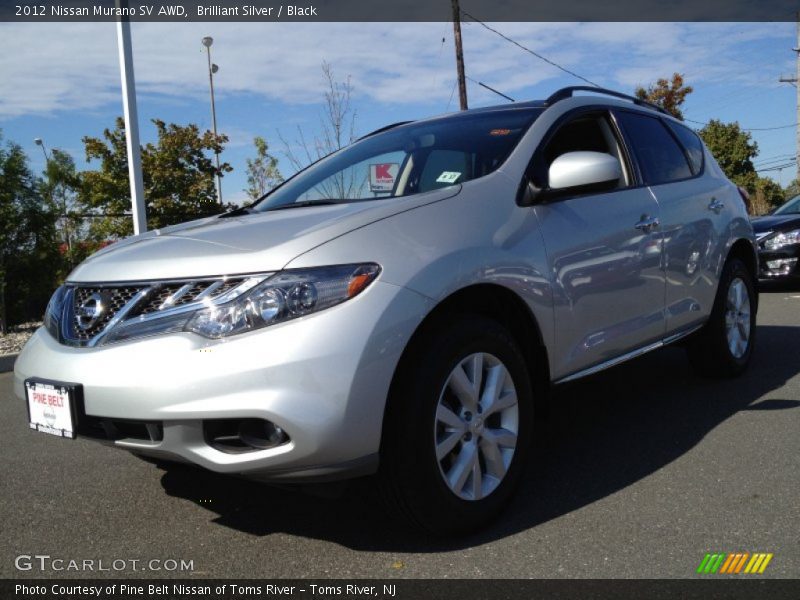 Brilliant Silver / Black 2012 Nissan Murano SV AWD