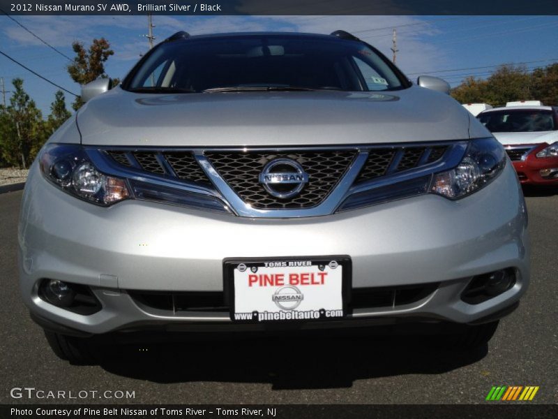 Brilliant Silver / Black 2012 Nissan Murano SV AWD
