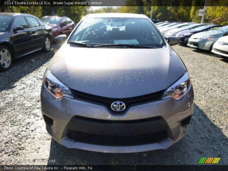 Brown Sugar Metallic / Amber 2014 Toyota Corolla LE Eco