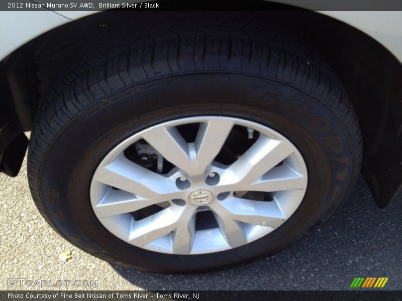 Brilliant Silver / Black 2012 Nissan Murano SV AWD