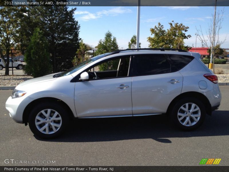 Brilliant Silver / Black 2012 Nissan Murano SV AWD