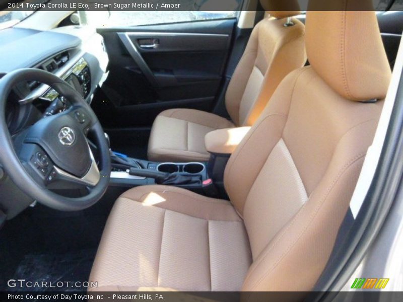 Front Seat of 2014 Corolla LE Eco