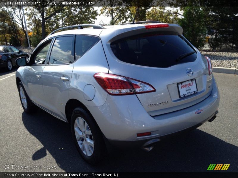 Brilliant Silver / Black 2012 Nissan Murano SV AWD