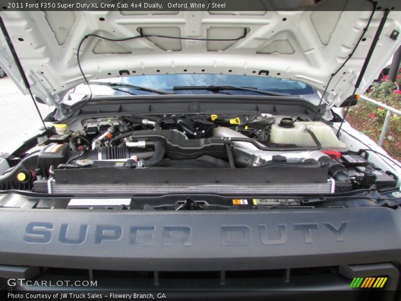 Oxford White / Steel 2011 Ford F350 Super Duty XL Crew Cab 4x4 Dually