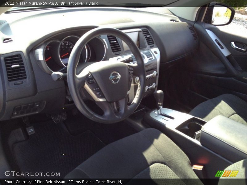 Brilliant Silver / Black 2012 Nissan Murano SV AWD
