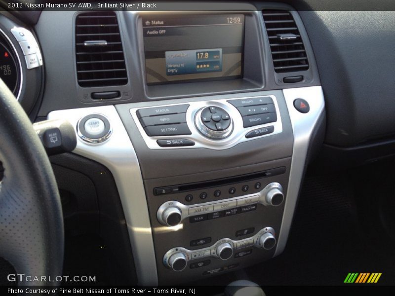 Brilliant Silver / Black 2012 Nissan Murano SV AWD