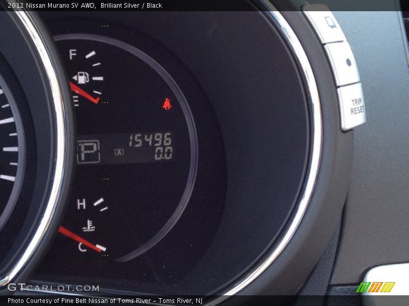 Brilliant Silver / Black 2012 Nissan Murano SV AWD