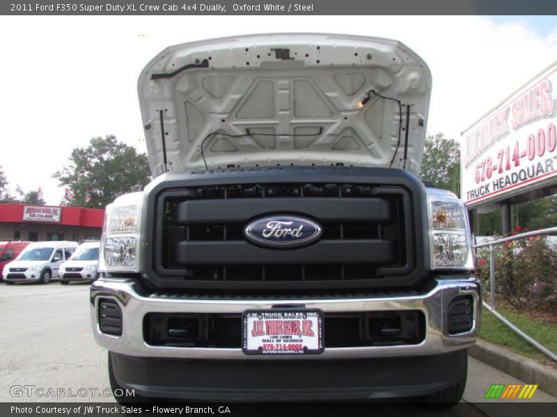 Oxford White / Steel 2011 Ford F350 Super Duty XL Crew Cab 4x4 Dually