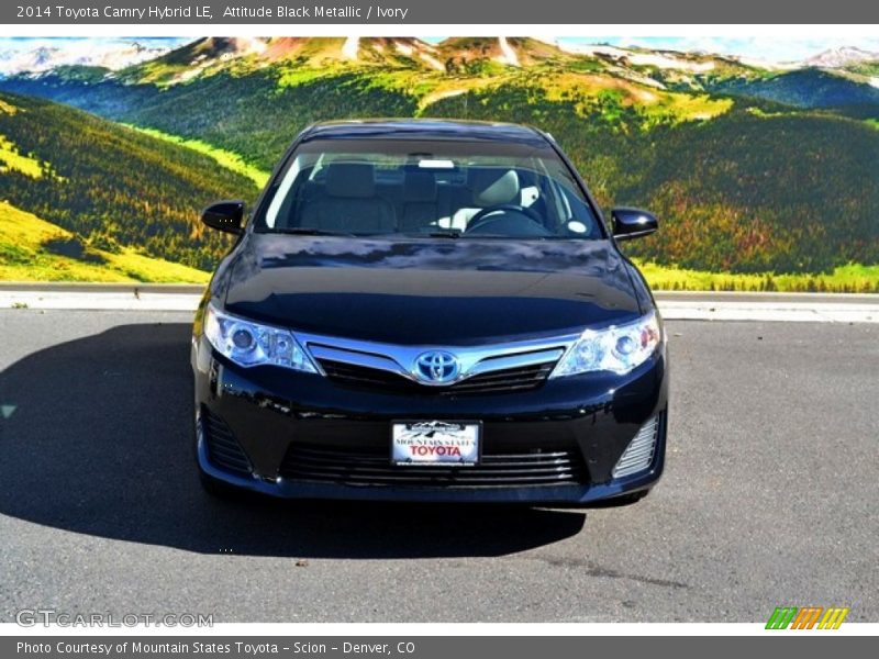 Attitude Black Metallic / Ivory 2014 Toyota Camry Hybrid LE