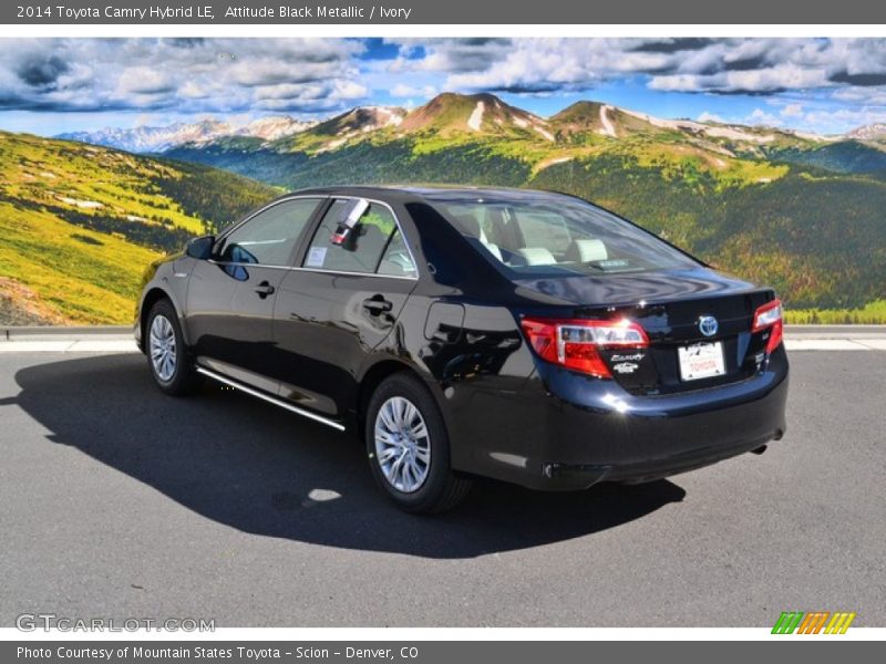 Attitude Black Metallic / Ivory 2014 Toyota Camry Hybrid LE