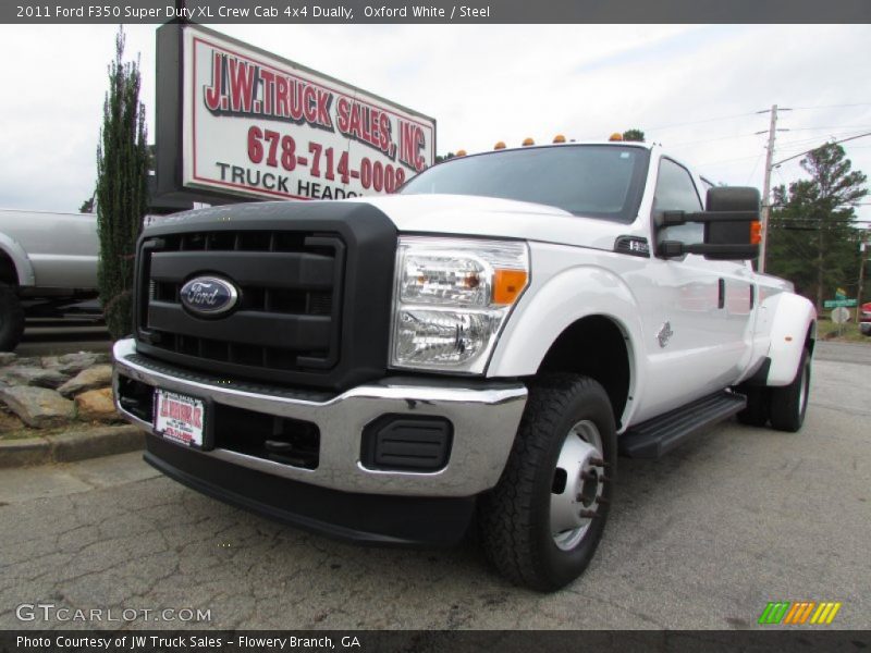 Oxford White / Steel 2011 Ford F350 Super Duty XL Crew Cab 4x4 Dually