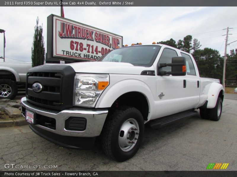 Oxford White / Steel 2011 Ford F350 Super Duty XL Crew Cab 4x4 Dually