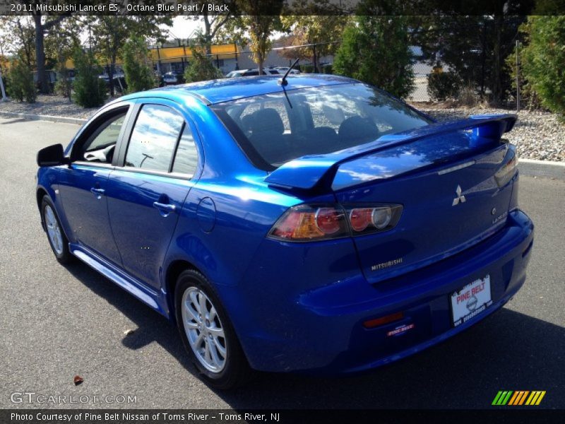 Octane Blue Pearl / Black 2011 Mitsubishi Lancer ES
