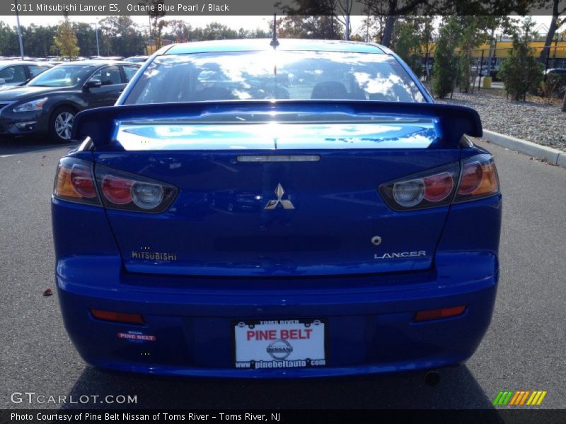 Octane Blue Pearl / Black 2011 Mitsubishi Lancer ES