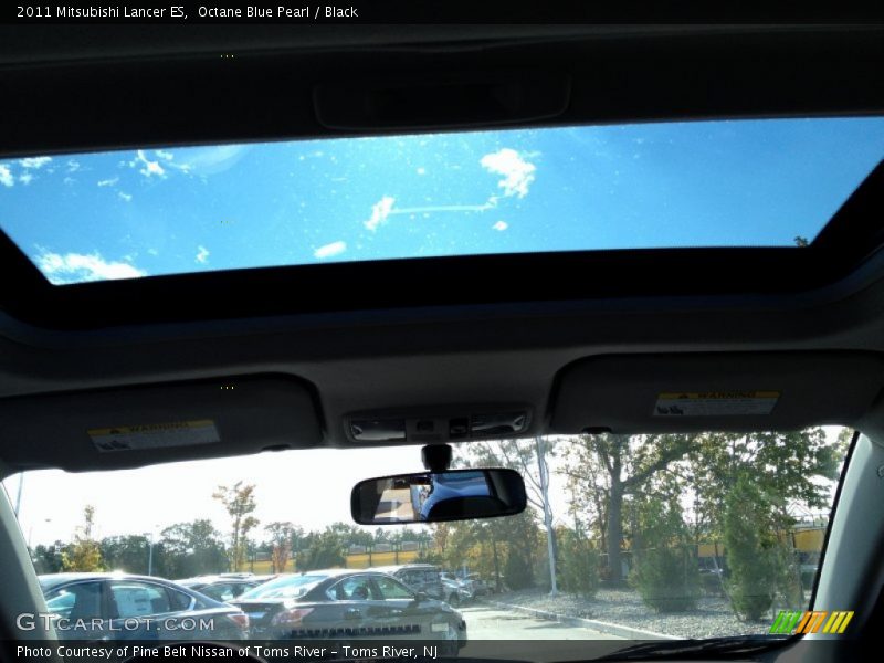 Octane Blue Pearl / Black 2011 Mitsubishi Lancer ES