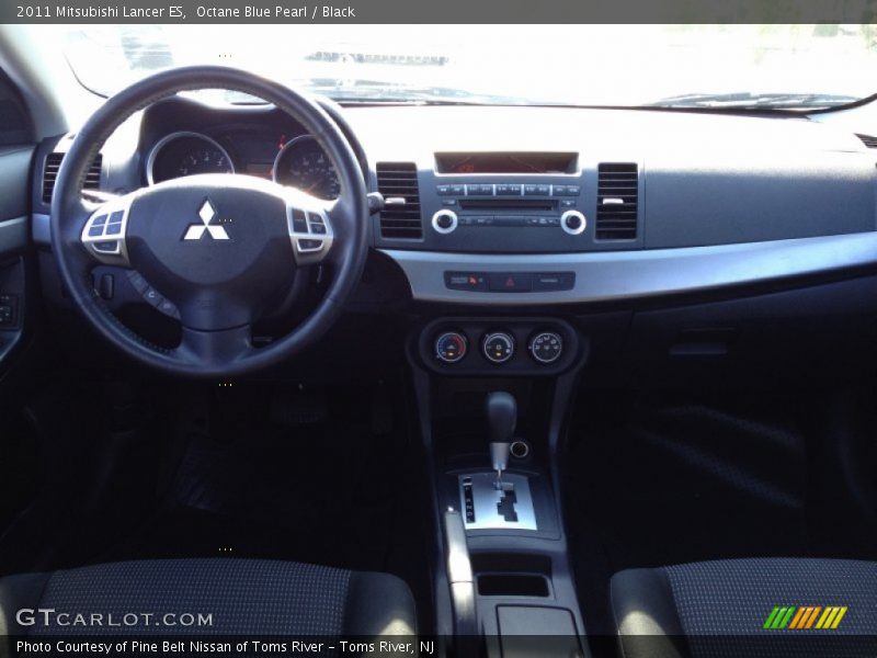 Octane Blue Pearl / Black 2011 Mitsubishi Lancer ES
